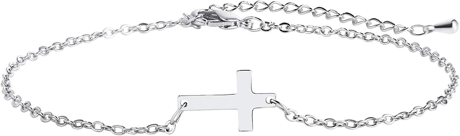 Kyerlyn 14K Gold Plated Handmade Dainty Dot Bracelet Cute Thin Everyday Bracelets for Women Men Size 6.5"+2" Extender - Image 5
